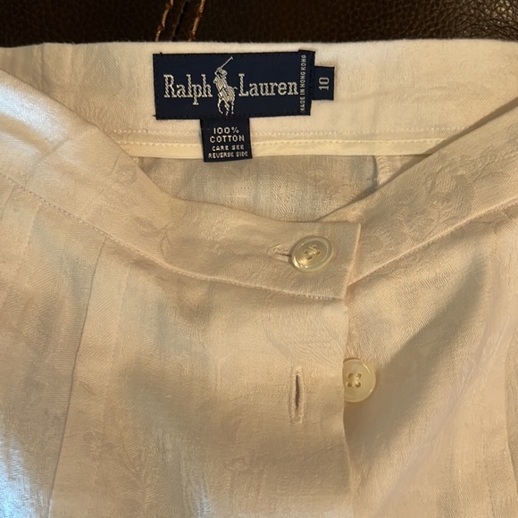 Ralph Lauren vintage White embossed floral skirt - Picture 3 of 3